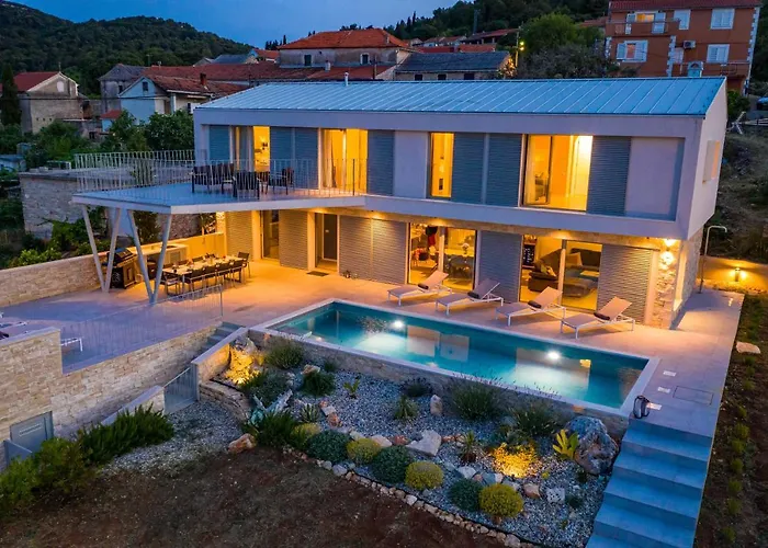 Villa Mezano -heated Pool & E-bikes Žman